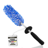 CarVibeX Felgenbürste - Lange Reinigungsbürste für Alufelgen & Stahlfelgen