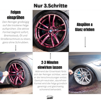 Felgenreiniger Anwendungsschritte foto