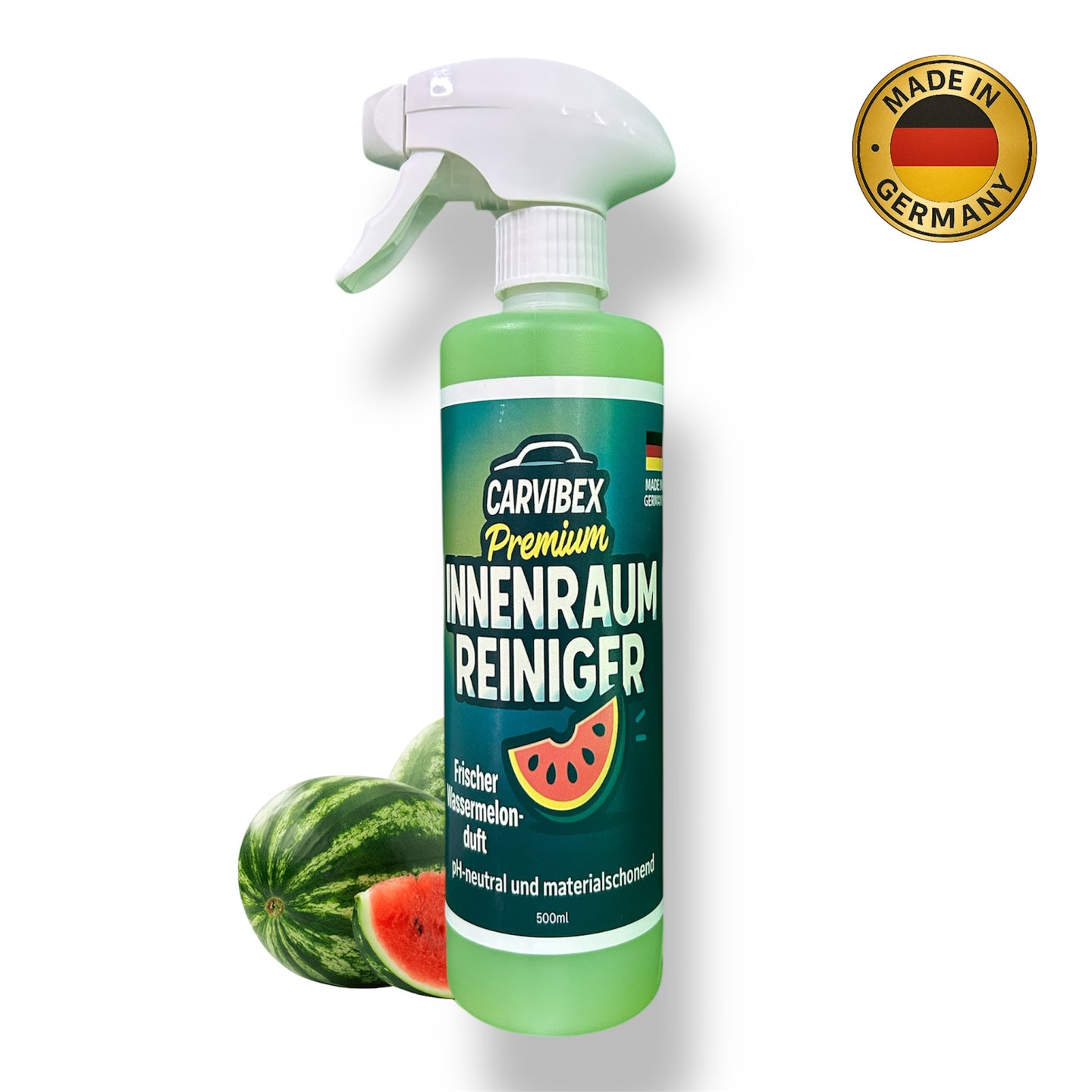 CarVibeX Auto Innenraumreiniger 500 ml – pH-neutraler Reiniger für Leder, Kunststoff und Textilien
