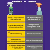 Vergleich CarVibeX Innenraumreiniger vs. andere Marken – pH-neutral, materialschonend, mit Wassermelonenduft und Premium-Qualität Made in Germany