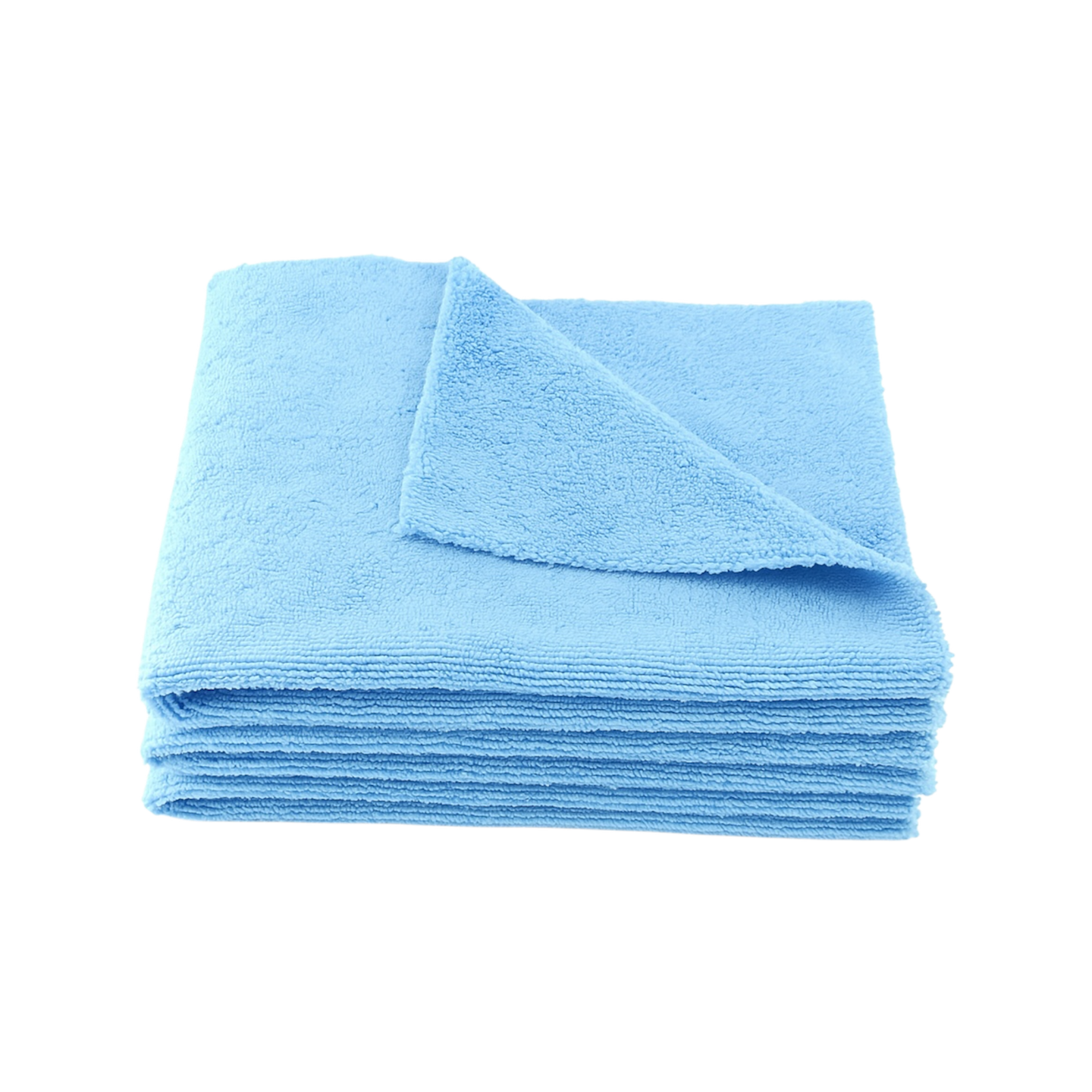 3er Set CarVibeX Mikrofasertücher blau – 40x40 cm, saugstark und fusselfrei für Autopflege