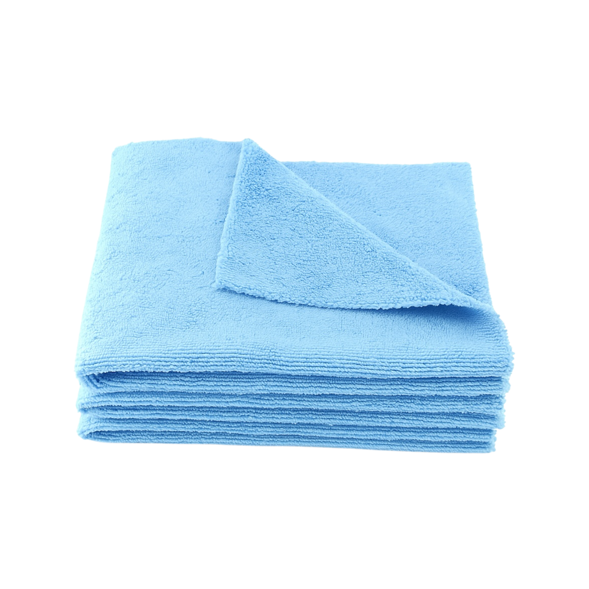 3er Set CarVibeX Mikrofasertücher blau – 40x40 cm, saugstark und fusselfrei für Autopflege