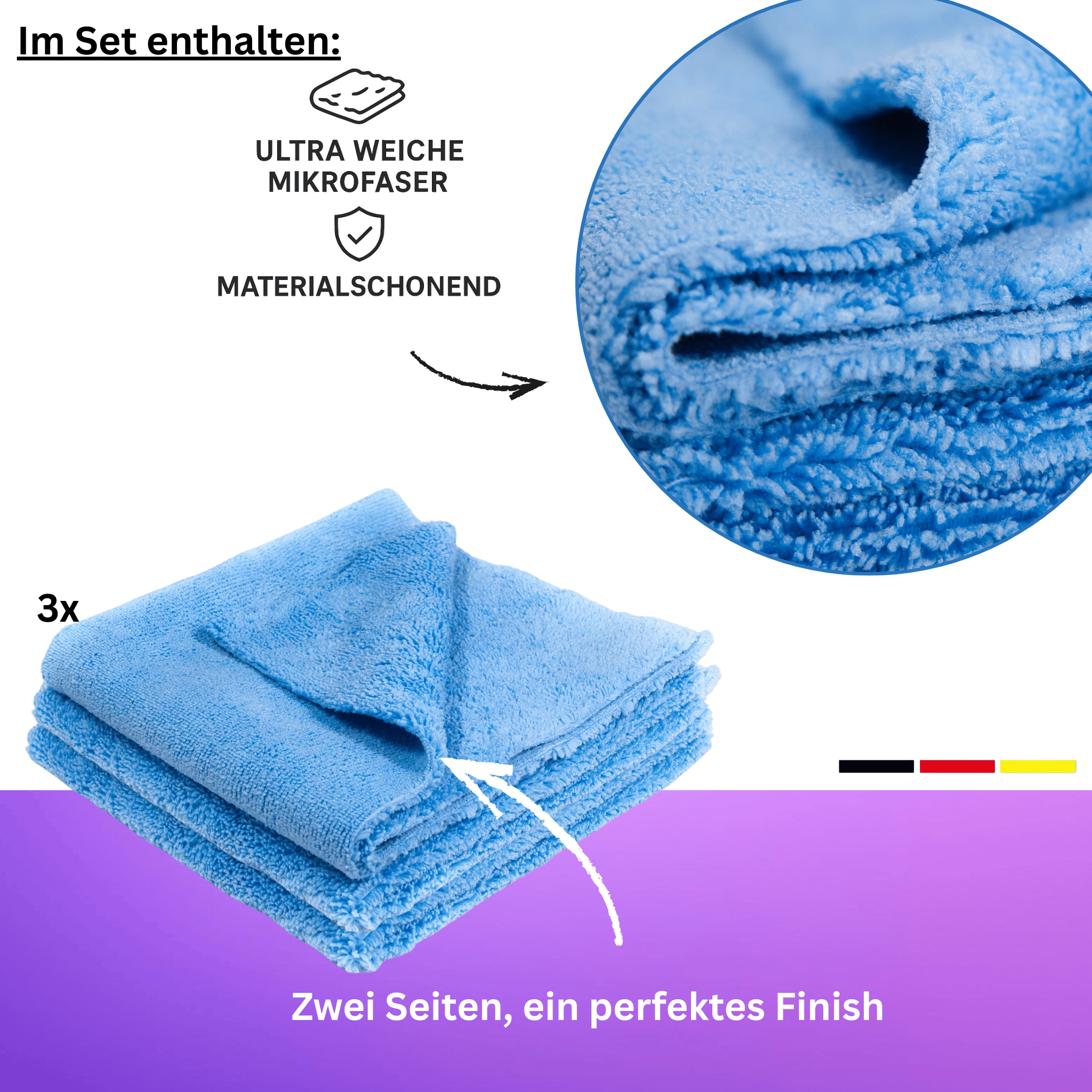 CarVibeX Felgenreiniger Set | pH-neutral + Felgenbürste & Detailing-Pinsel + 3 Tücher