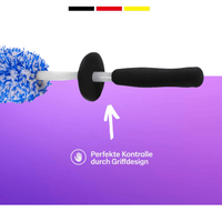CarVibeX Felgenbürste - Lange Reinigungsbürste für Alufelgen & Stahlfelgen