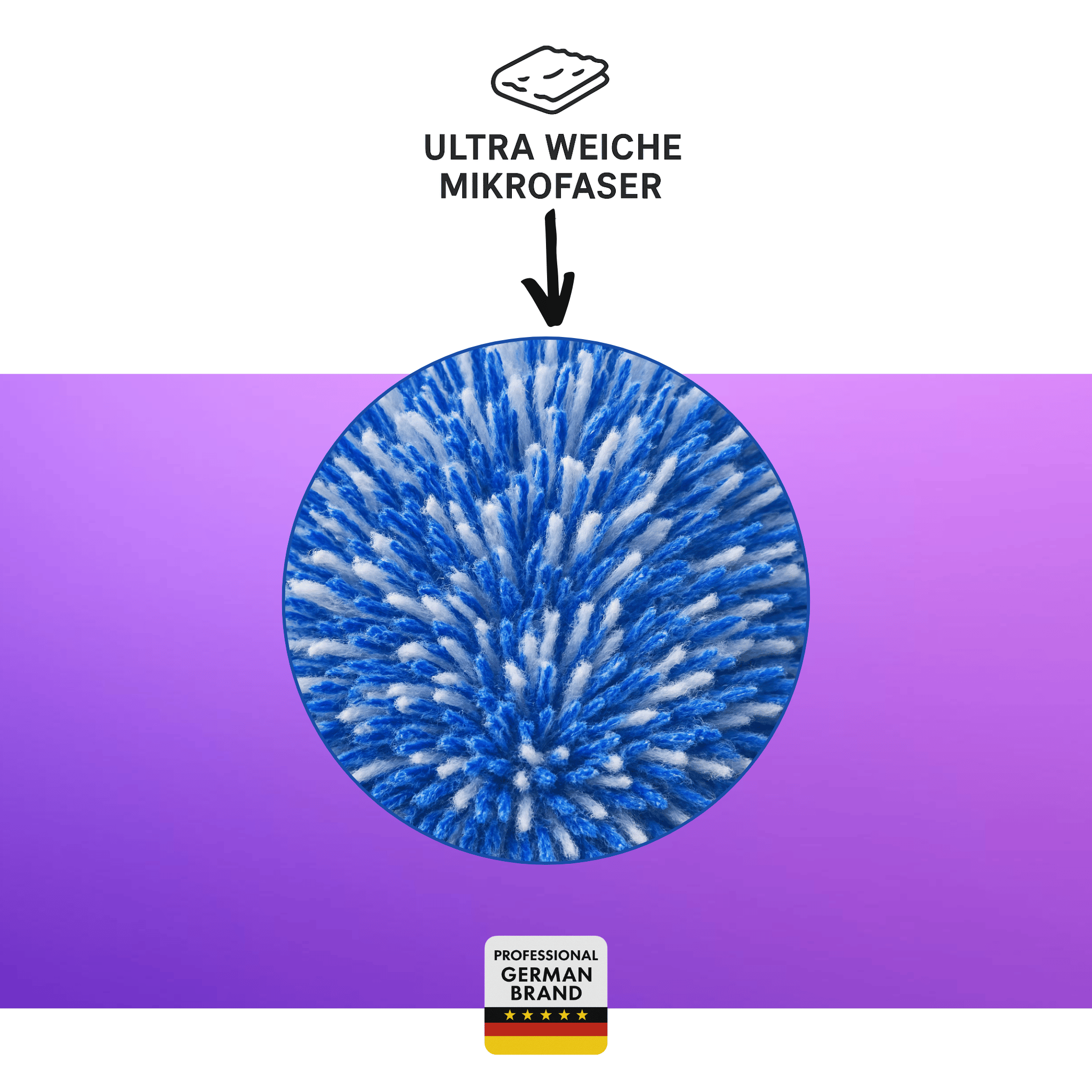 CarVibeX Felgenbürste - Lange Reinigungsbürste für Alufelgen & Stahlfelgen