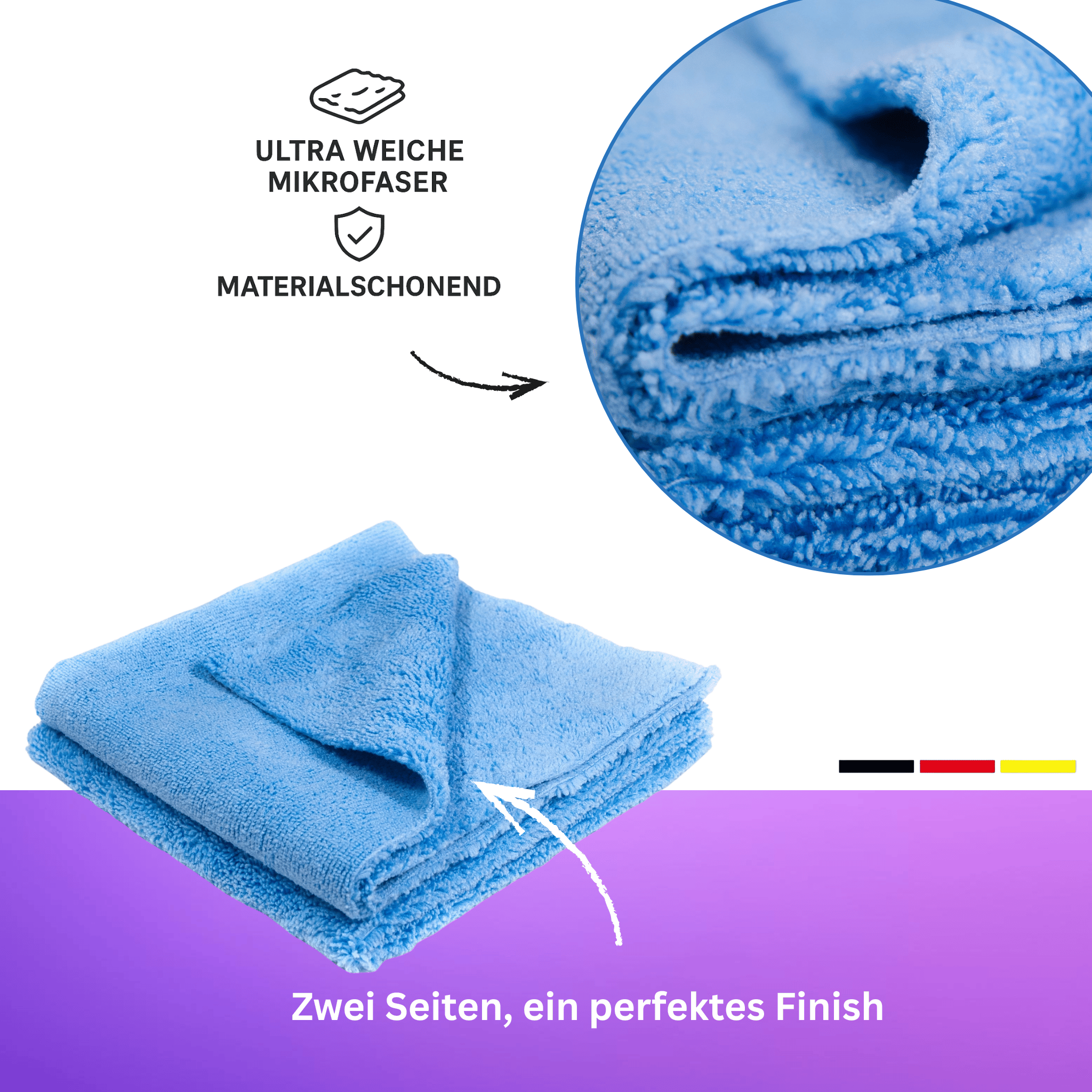 7 teiliges Mikrofaser-Set CarVibeX | Autopflege-Special